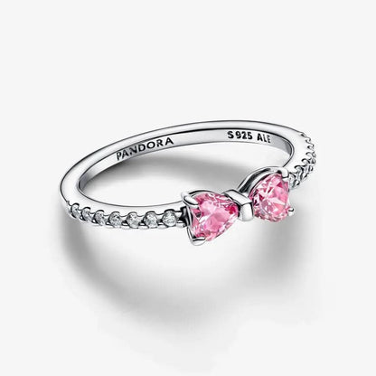 Sparkling Pink Bow Ring asasshop