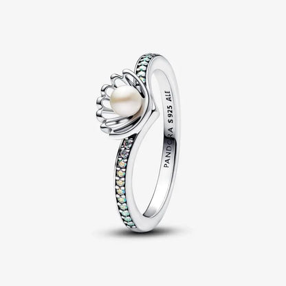 Disney Princess Ariel Shell Treated Freshwater Cultured Pearl Ring asasshop