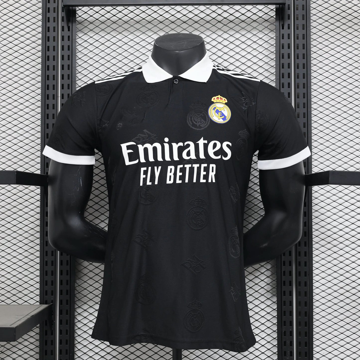 2025-26 Real Madrid Special Polo Black Player S-2XL asasshop