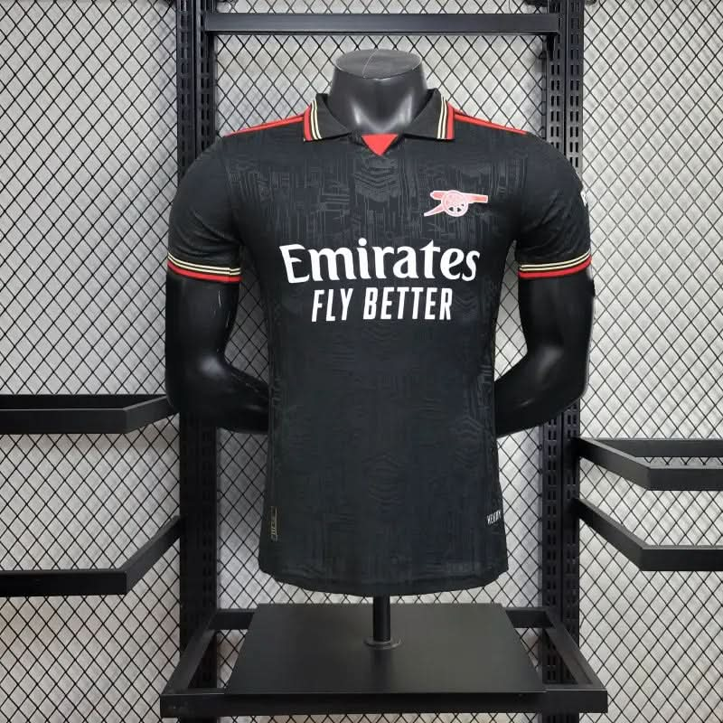 2025-26 Arsenal Polo Black Player S-2XL asasshop