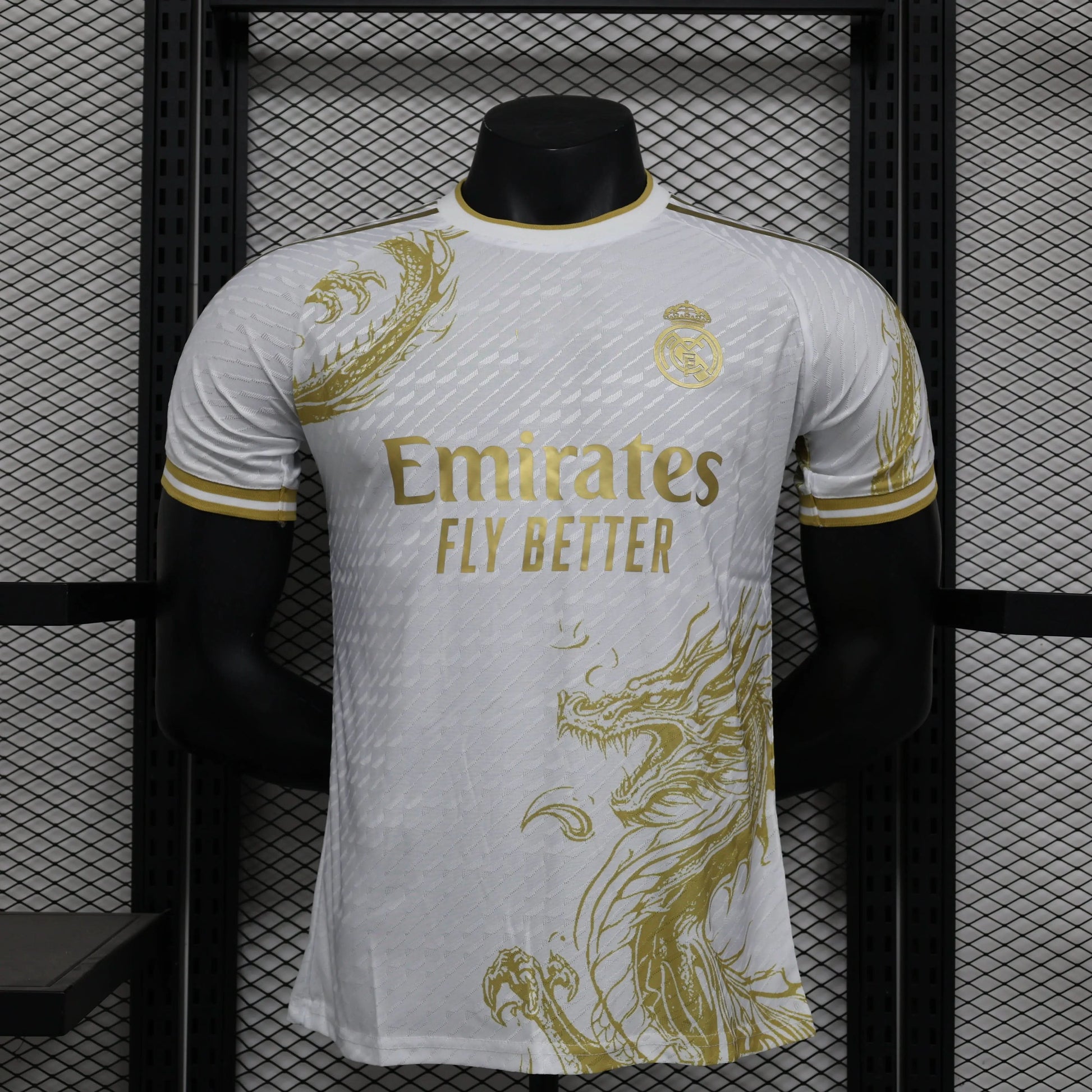 2025-26 Real Madrid Special Gold Dragon Player S-2XL asasshop