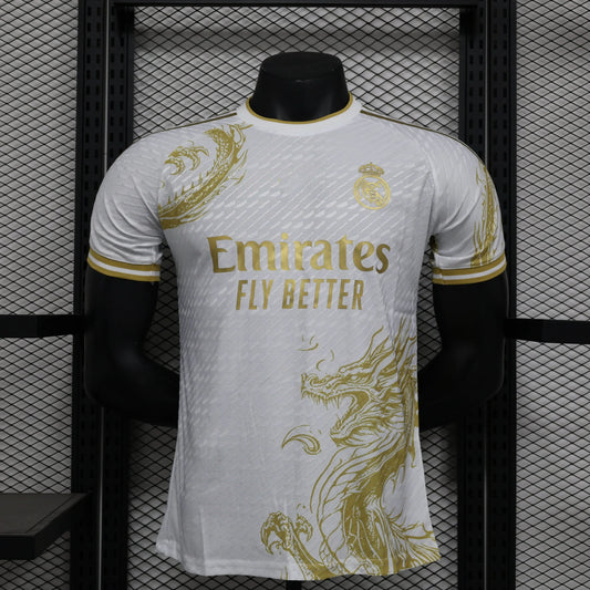 2025-26 Real Madrid Special Gold Dragon Player S-2XL asasshop