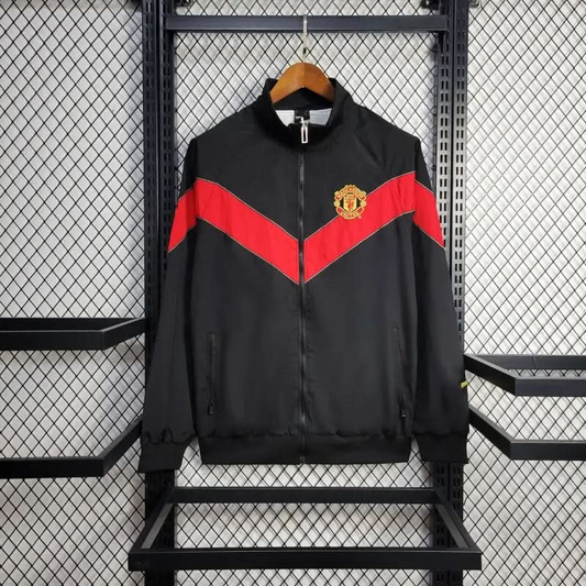 2025-26 Manchester United Black-Red 1878 Windbreaker S-2XL asasshop