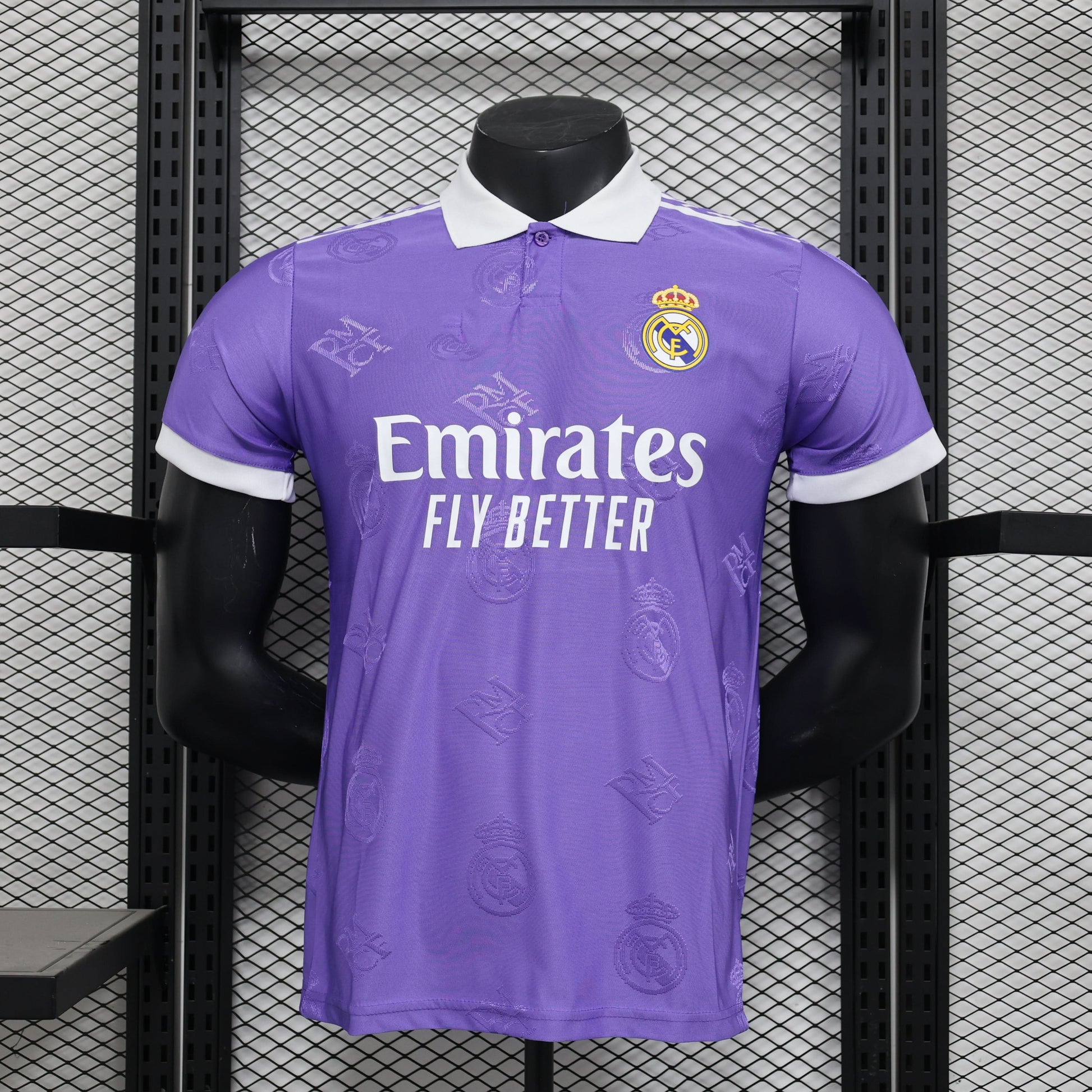 2025-26 Real Madrid Special Polo Purple Player S-2XL asasshop