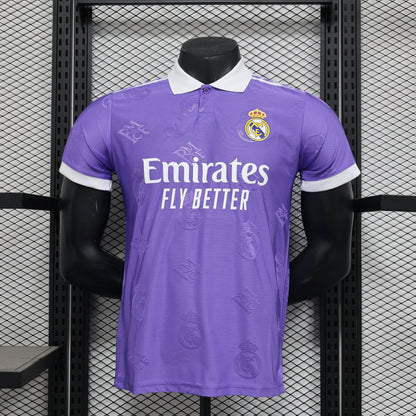 2025-26 Real Madrid Special Polo Purple Player S-2XL asasshop