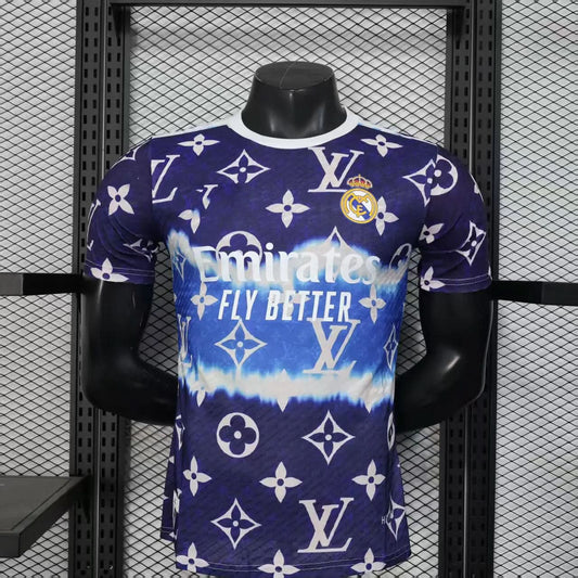 2025-26 Real Madrid L-V Blue Player Size S-2XL asasshop