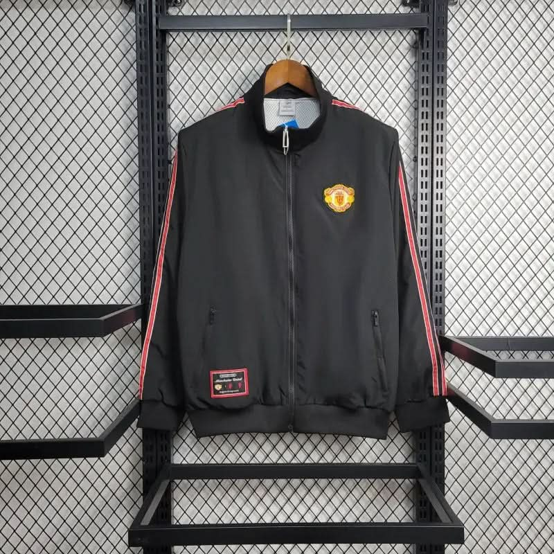 2025-26 Manchester United Black Windbreaker S-2XL asasshop