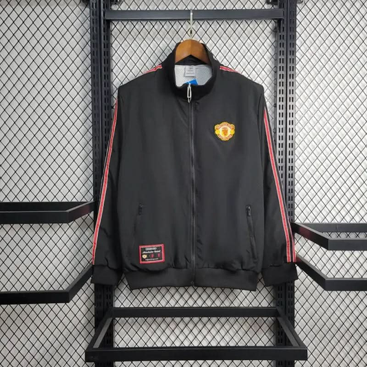 2025-26 Manchester United Black Windbreaker S-2XL asasshop