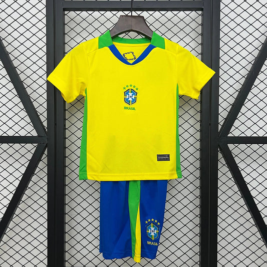 2025-26 Brazil Home KIDS SIZE 16-28 asasshop