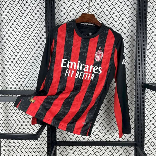 2025-26 AC Milan Home Long Sleeve S-2XL asasshop