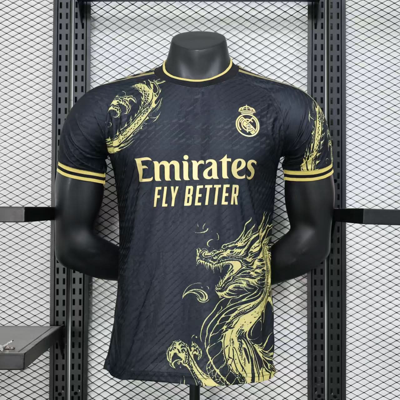 2025-26 Real Madrid Special Gold Dragon Player S-2XL asasshop