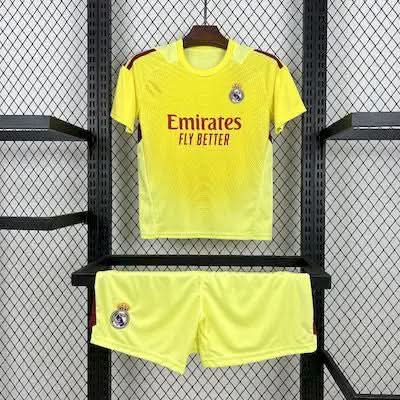 2025-26 Real Madrid Goalkeeper Yellow KIDS 16-28 asasshop