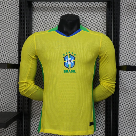 2025-26 Brazil Home Long Sleeves S-2XL asasshop