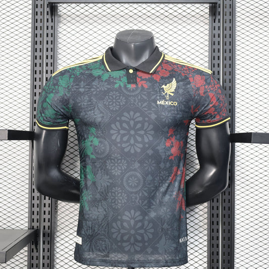 2025-26 Mexico Special Polo Black Player S-2XL asasshop