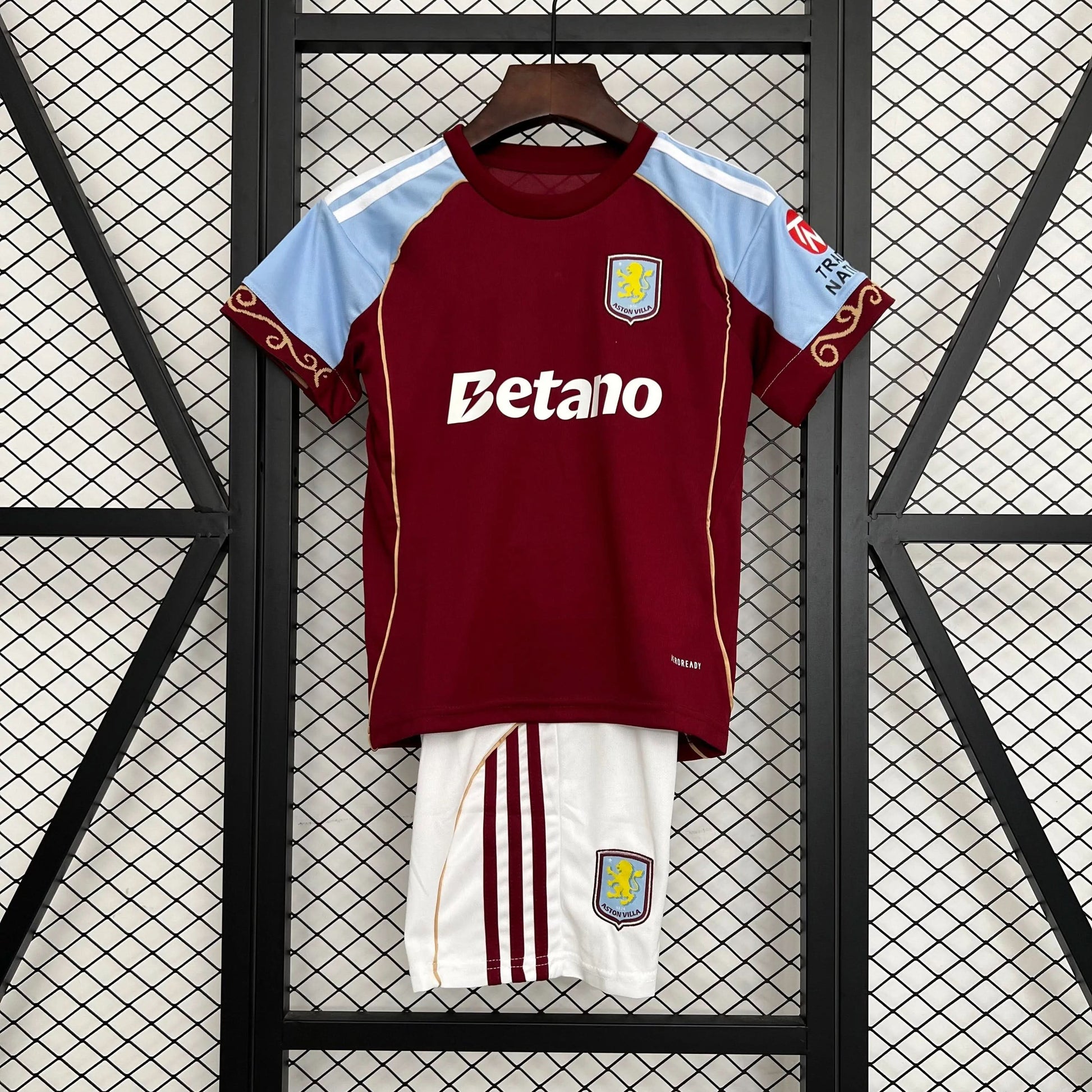 2025-26 Aston Villa Home KIDS 16-28 - asasshop