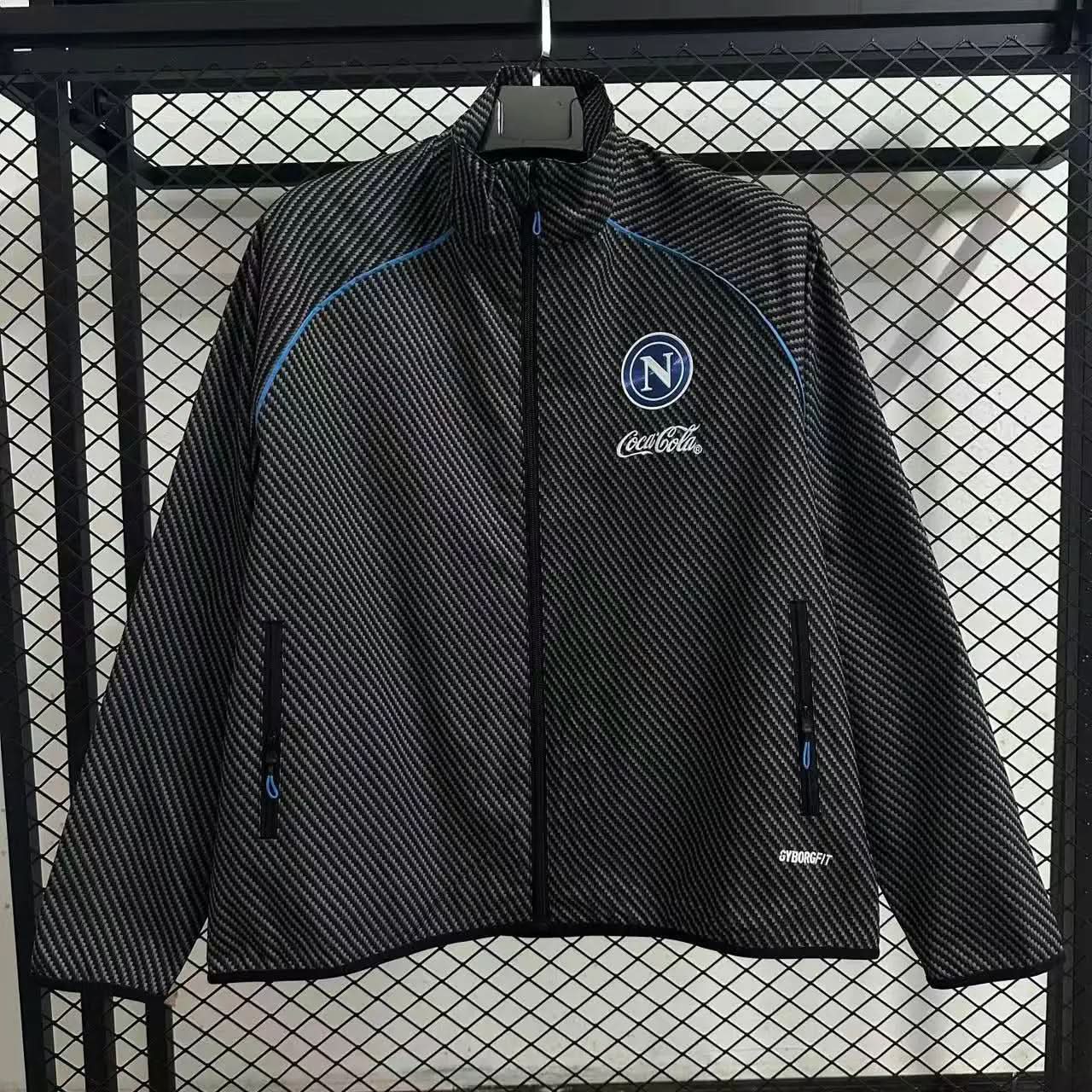 2025-26 Napoli Windbreaker Black S-2XL asasshop