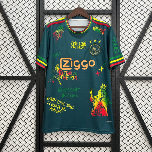 2025-26 Ajax Amsterdam Bob Marley 40th Green S-2XL asasshop