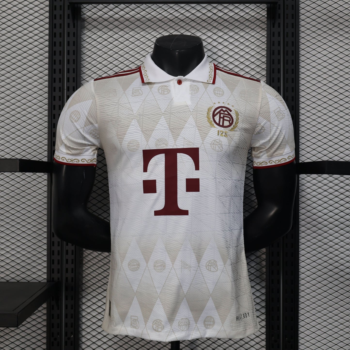 2025-26 Bayern Munich 125 Years White Polo Player S-2XL asasshop