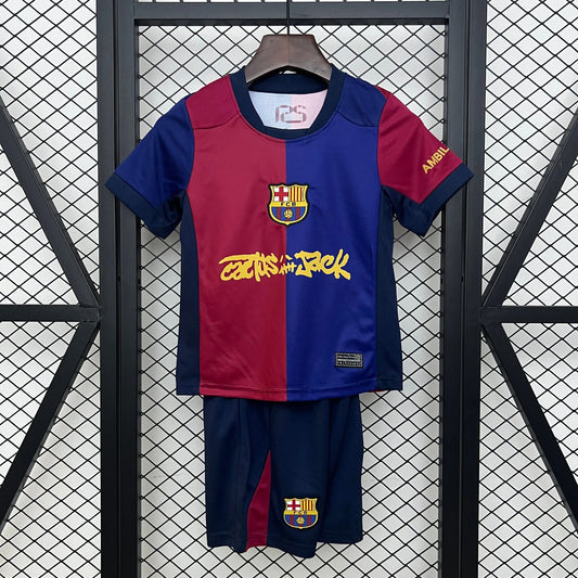 2025-26 Barcelona Travis Scott Home KIDS 16-28 asasshop