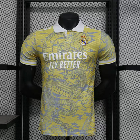 2025-26 Real Madrid Special Yellow Dragon Player S-2XL asasshop