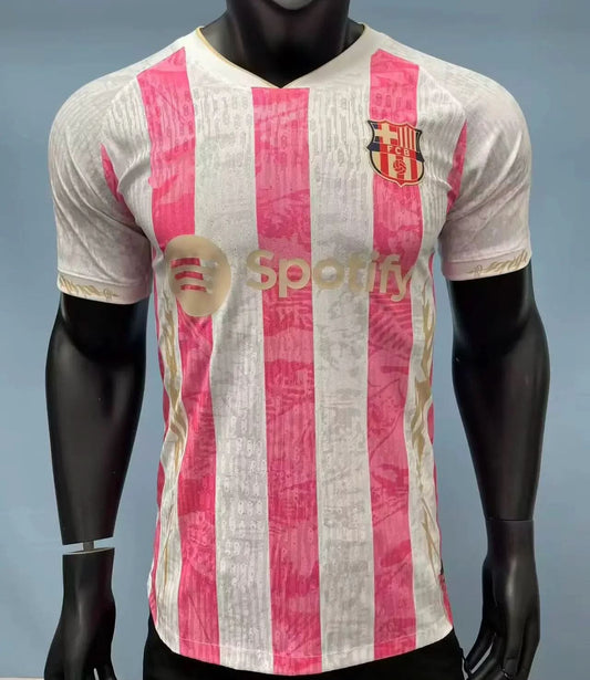 2025-26 Barcelona Special Pink Stripe Player S-2XL asasshop