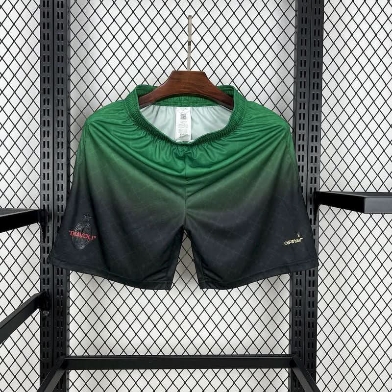2025-26 AC Milan Black Green Short S-2XL asasshop