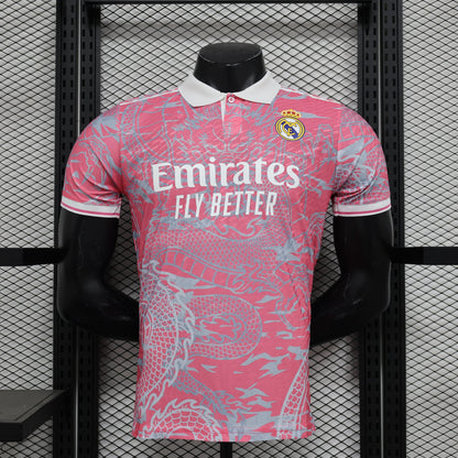 2025-26 Real Madrid Special Pink Dragon Player S-2XL asasshop