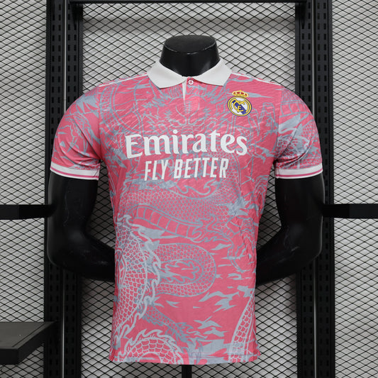 2025-26 Real Madrid Special Pink Dragon Player S-2XL asasshop