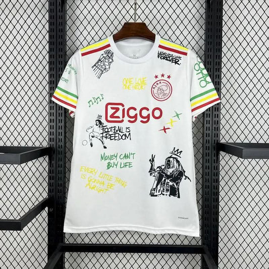 2025-26 Ajax Amsterdam Bob Marley 40th White S-2XL asasshop
