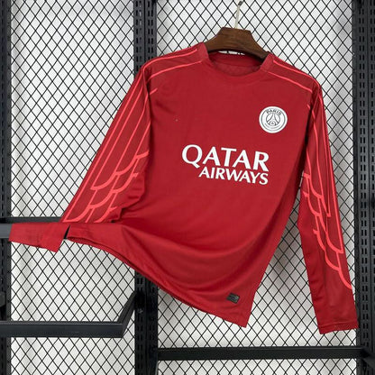 2025-26 Paris Long Sleeve Goleiro Red S-2XL asasshop