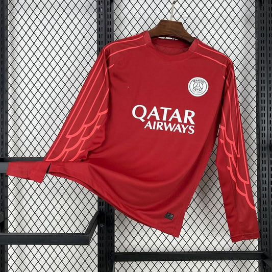 2025-26 Paris Long Sleeve Goleiro Red S-2XL asasshop