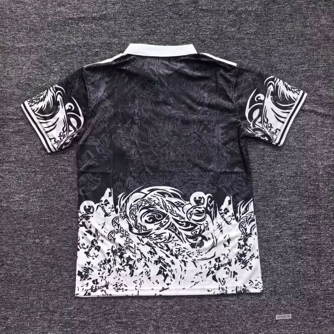 2025-26 Real Madrid Special Polo Black Dragon S-2XL asasshop