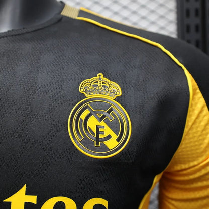 2025-26 Real Madrid Special Gold Black Player S-2XL asasshop