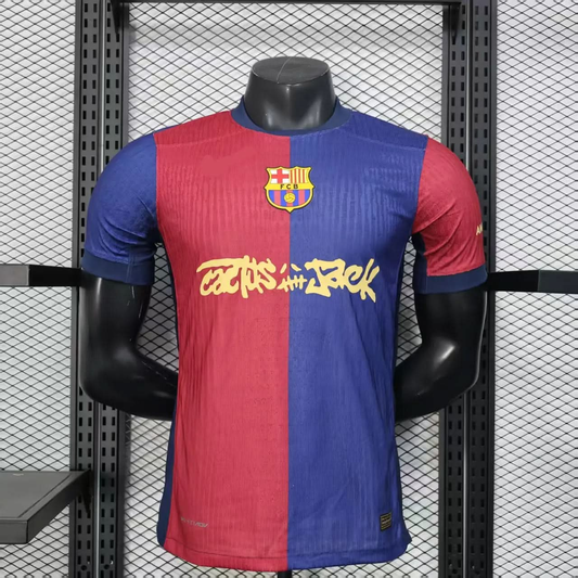 2025-26 Barcelona Travis Scott Home Player S-4XL asasshop