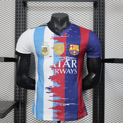 2025-26 Argentina-Barcelona 10 Messi Player Size S-2XL asasshop