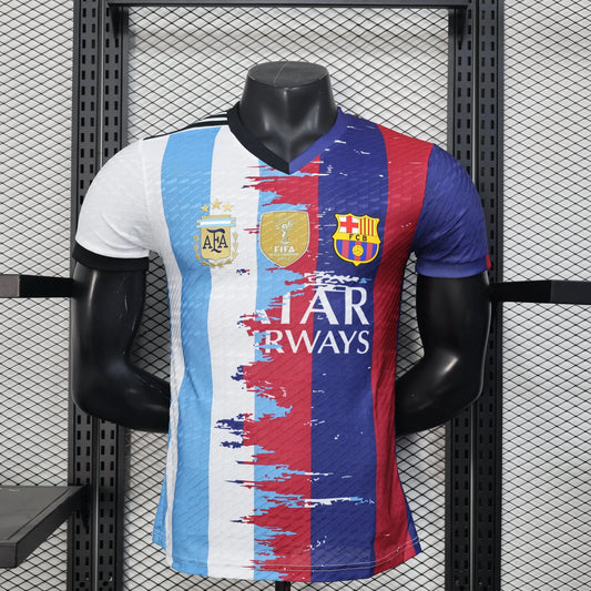 2025-26 Argentina-Barcelona 10 Messi Player Size S-2XL asasshop