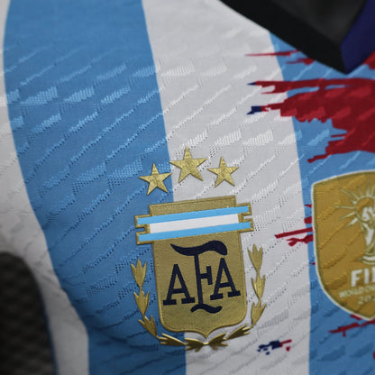 2025-26 Argentina-Barcelona 10 Messi Player Size S-2XL asasshop