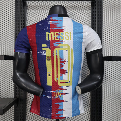 2025-26 Argentina-Barcelona 10 Messi Player Size S-2XL asasshop