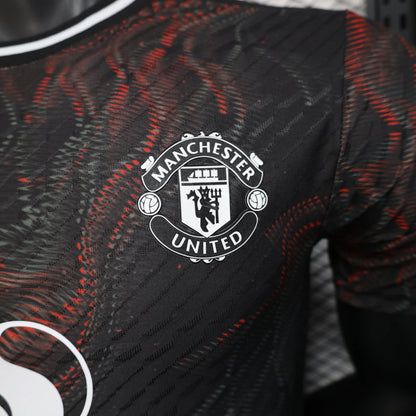 2025-26 Manchester United Black Player Size S-2XL asasshop