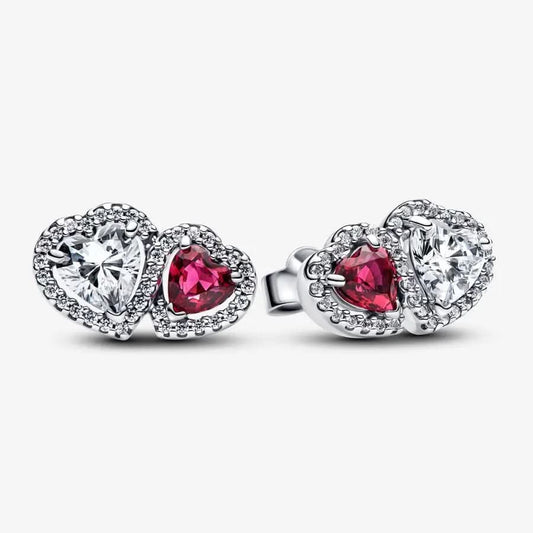Halo Hearts Stud Earrings asasshop