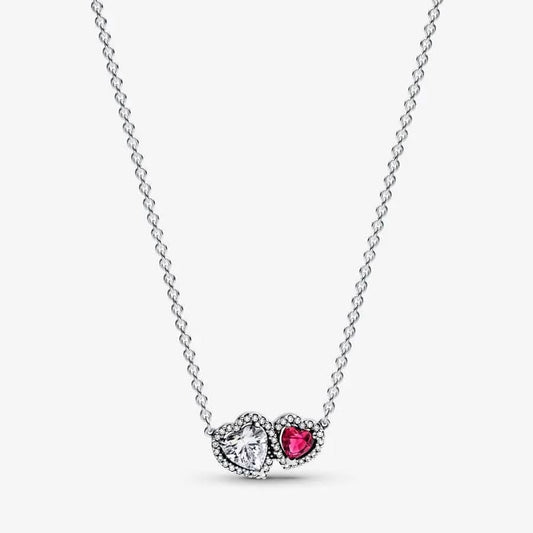 Halo Hearts Pendant Necklace asasshop