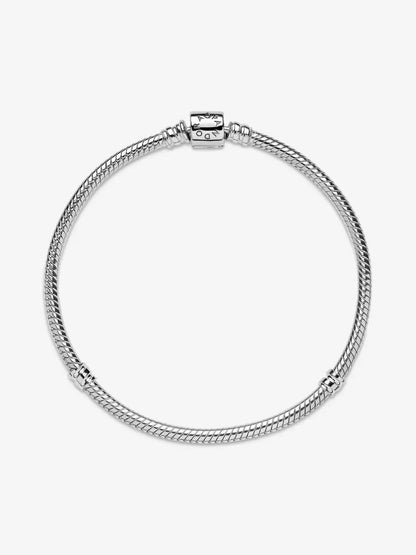 Barrel Clasp Snake Chain Bracelet Sterling silver asasshop