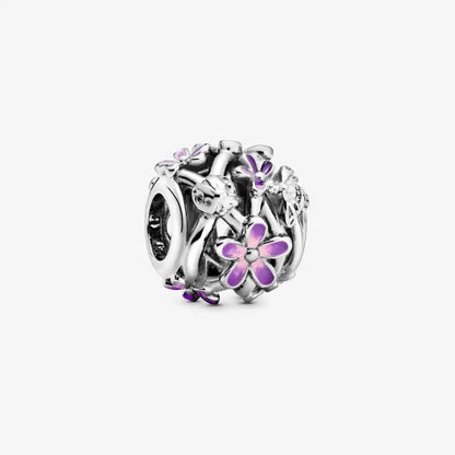 Openwork Purple Daisy Charm asasshop