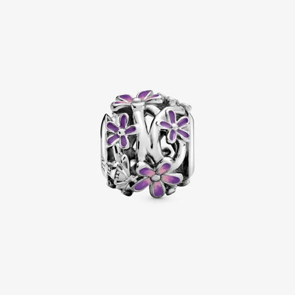 Openwork Purple Daisy Charm asasshop