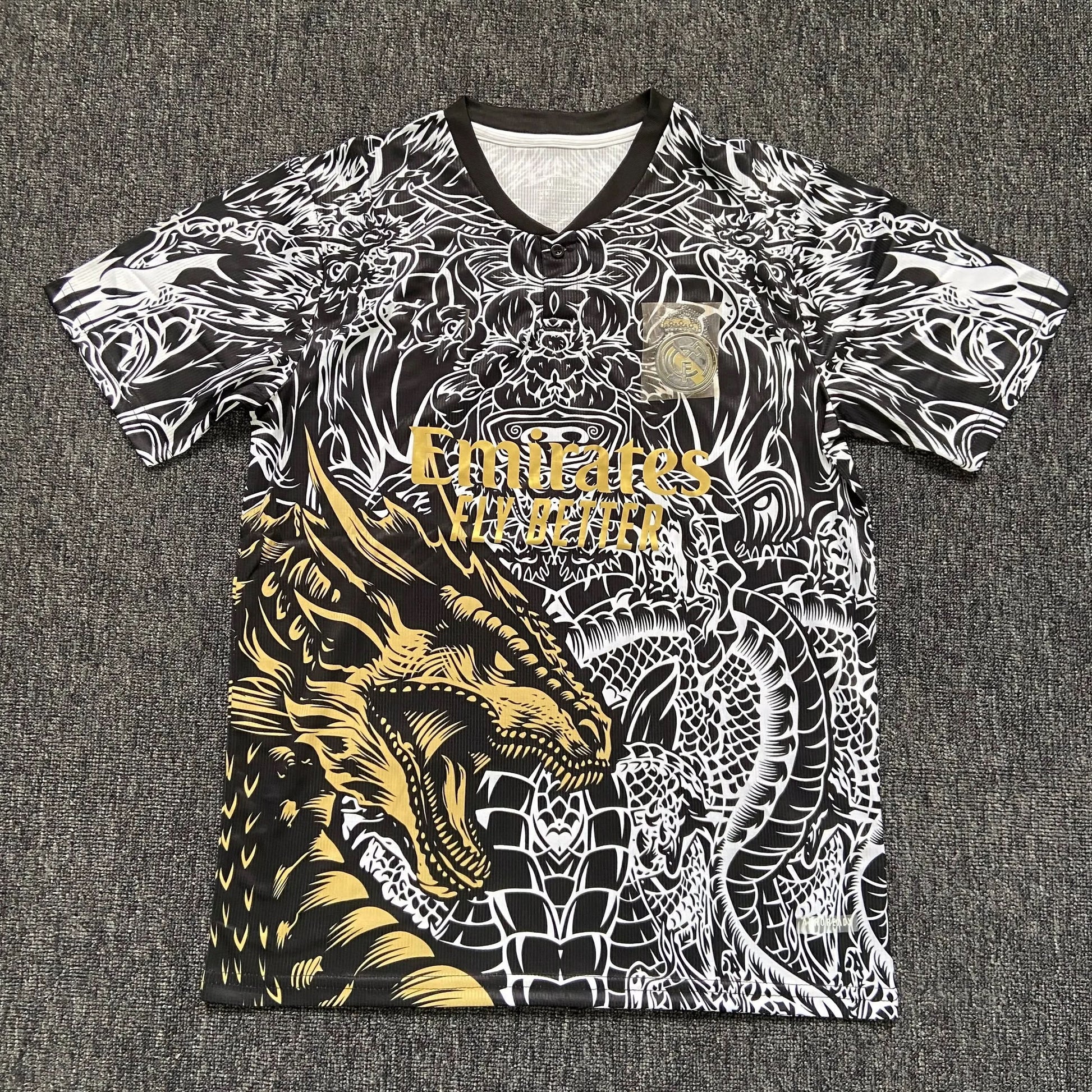 2025-26 Real Madrid Special Gold Dragon S-2XL asasshop