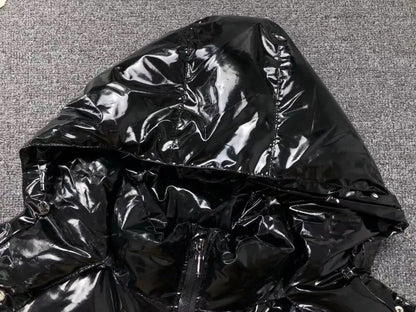 TRAPSTAR IRONGATE DETACHABLE HOODED PUFFER JACKET – SHINY BLACK asasshop
