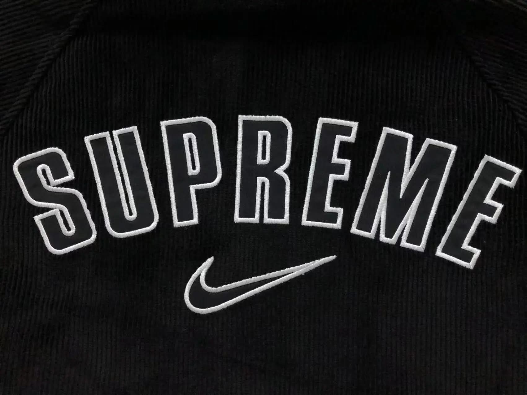 Supreme Nike Arc Corduroy Hooded Jacket Black asasshop
