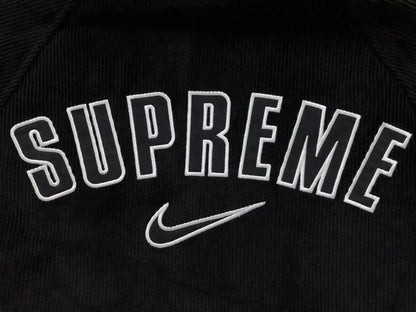 Supreme Nike Arc Corduroy Hooded Jacket Black asasshop