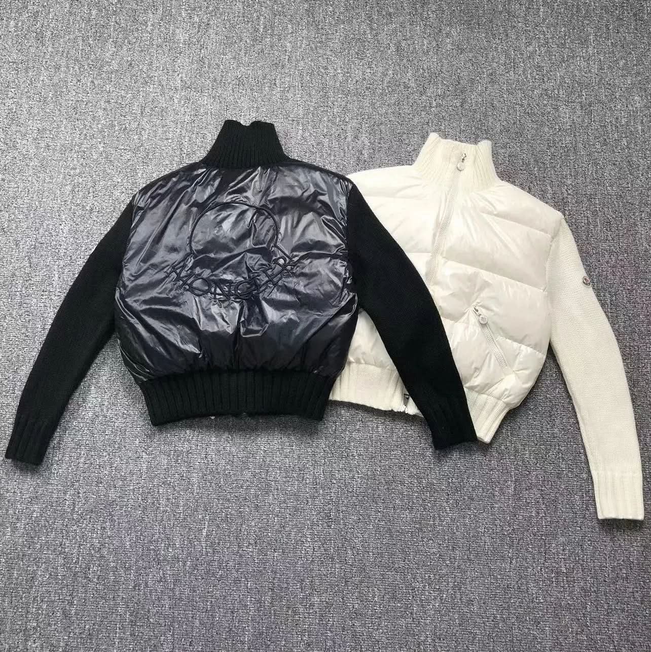 Moncler padded wool cardigan asasshop