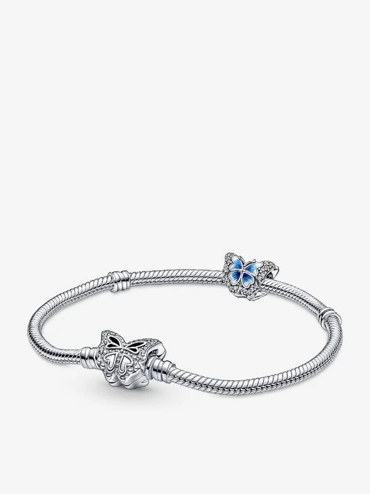 Sparkling Butterfly Charm and Bracelet Gift Set asasshop